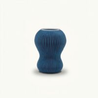 Vase_ELIE_S_bleu_métal Vase ELIE S