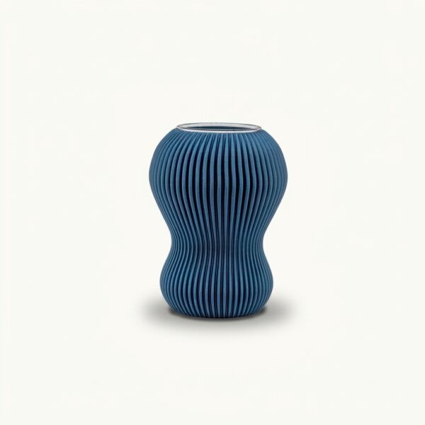 Vase_ELIE_S_bleu_métal Vase ELIE S